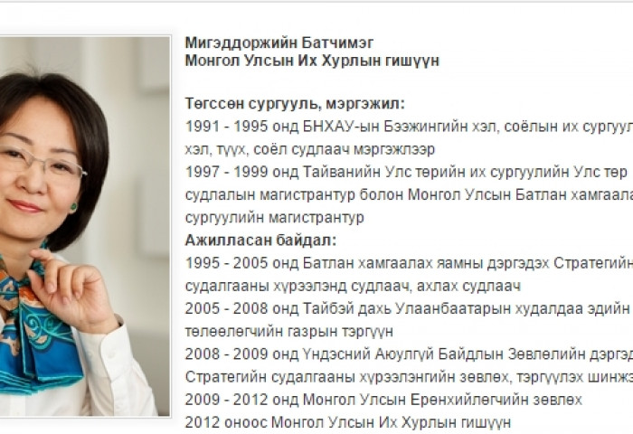 УИХ-ын гишүүн М.Батчимэгийн зөвлөх Тайванийн тагнуул байжээ