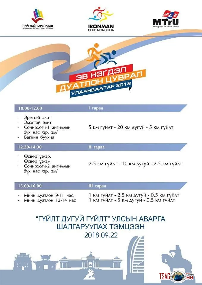 АВТОМАШИНГҮЙ ӨДӨР ДУАТЛОНЫ УЛСЫН ТЭМЦЭЭН БОЛНО