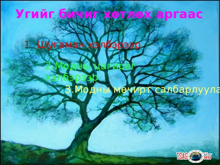 Ургийн овог бүдгэрч, угийн бичгээ гээсэн Монгол