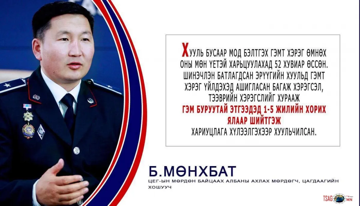 Б.Мөнхбат: Хууль бусаар мод бэлтгэх гэмт хэргийн эзлэх хувь бага ч байгальд учруулж буй хохирол, хор уршиг нь их